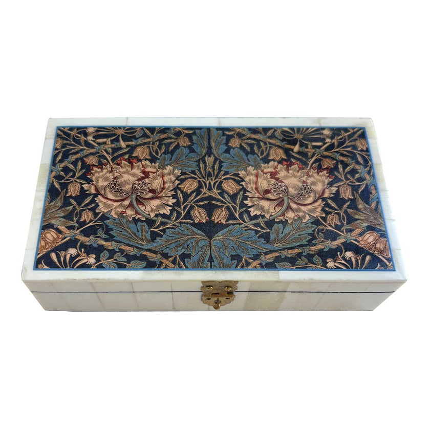 William Morris Honeysuckle & Corncockle Trinket Boxes