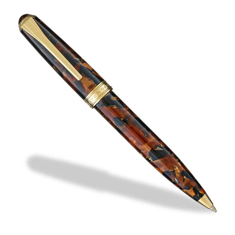 True Writer Classic Golden Dark Tortoise Ballpoint Pen