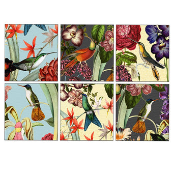 Vintage Hummingbird Square Matchboxes - ANN399